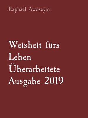 cover image of Weisheit fürs Leben   Überarbeitete Ausgabe 2019